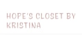 Hope's Closet by Kristina Coupons