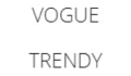 Vogue Trendy Coupons